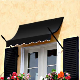 Awntech Spear Arm Awning 8-3/8'W x 4-11/16'H x 2-11/16'D Black