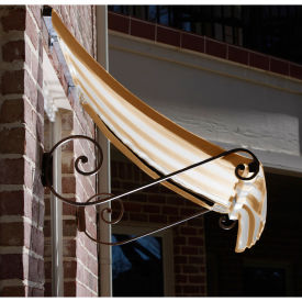 Awntech Window/Entry Awning 7-3/8'W x 1-1/2'H x 3'D Linen/White