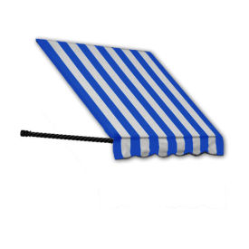 Awntech Window/Entry Awning 4-3/8'W x 3-11/16'H x 3'D Bright Blue/White
