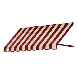 Awntech Window/Entry Awning 3-3/8'W x 2-9/16'H x 2'D Burgundy/Tan