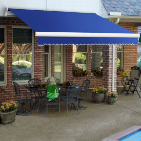 Awntech Retractable Awning Manual 8'W x 10"H x 7'D Blue