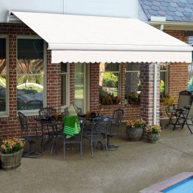 Awntech Retractable Awning Manual 10'W x 10"H x 8'D Oatmeal Tweed