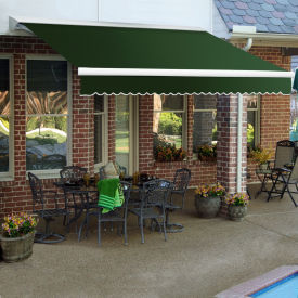 Awntech Retractable Awning Manual 16'W x 10"H x 10'D Forest Green