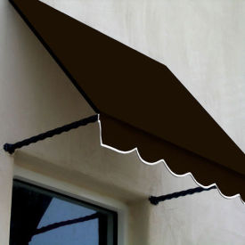 Awntech Window/Entry Awning 10-3/8'W x 2-9/16'H x 2'D Brown