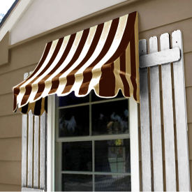 Awntech Window/Entry Awning 3-3/8'W x 3-11/16'H x 3'D Brown/Tan