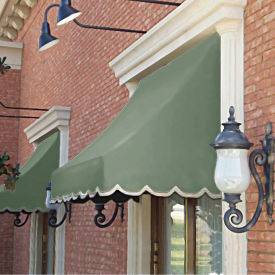 Awntech Window/Entry Awning 5-3/8'W x 4-11/16'H x 4'D Sage