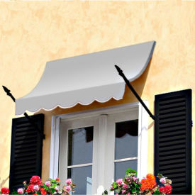 Awntech Spear Arm Awning 6-3/8'W x 3-11/16'H x 2'D Gray