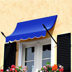 Awntech Spear Arm Awning 6-3/8'W x 2-9/16'H x 1-5/16'D Bright Blue