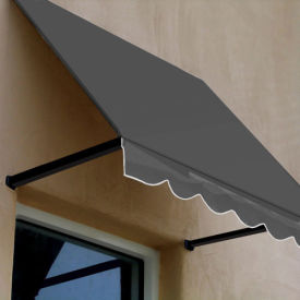 Awntech Window/Entry Awning 10-3/8'W x 4-11/16'H x 4'D Gray