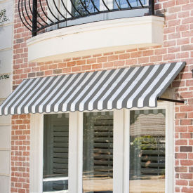 Awntech Window/Entry Awning 10-3/8'W x 4-11/16'H x 3'D Gray/White