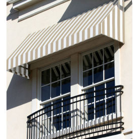 Awntech Window/Entry Awning 10-3/8'W x 3-11/16'H x 2'D Linen/White