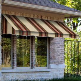 Awntech Window/Entry Awning 10-3/8'W x 3-11/16'H x 3'D Brown/Terra Cotta