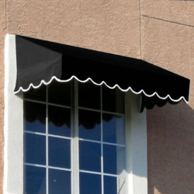Awntech Window/Entry Awning 10-3/8'W x 2'H x 4'D Black