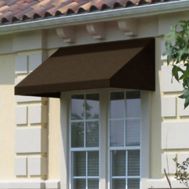 Awntech Window/Entry Awning 3-3/8'W x 2-9/16'H x 2'D Brown