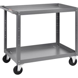 2 Shelf Steel Stock Cart, 800 Lb. Capacity, 36"L x 24"W x 36"H