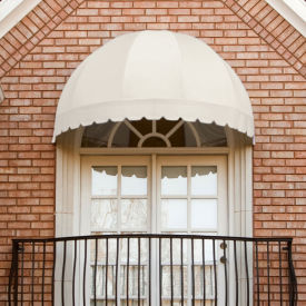 Awntech Window/Entry Awning 4' 4-1/2"W x 2' 2-1/4"D x 2' 9-1/4"H Off White