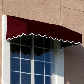 Awntech Window/Entry Awning 8' 4 -1/2" W x 4'D x 2'H Burgundy
