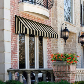 Awntech Window/Entry Awning 5' 4-1/2" W x 3'D x 2'H Black/Tan
