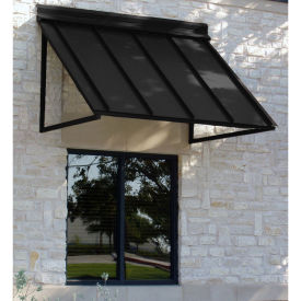 Awntech Standing Seam Awning 6' 8"W x 2'D x 2'H Black