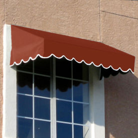 Awntech Window/Entry Awning 6' 4 -1/2" W x 4'D x 2'H Terra Cotta