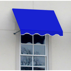 Awntech Window/Entry Awning 5' 4-1/2" W x 2'D x 3' 8"H Bright Blue