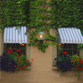 Awntech Window/Entry Awning 5' 4-1/2"W x 3'D x 4' 8"H Gray/White