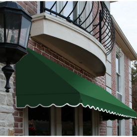 Awntech Window/Entry Awning 4' 4-1/2" W x 2'D x 3' 8"H Forest Green