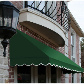 Awntech Window/Entry Awning 5' 4-1/2"W x 3'D x 3' 8"H Forest Green