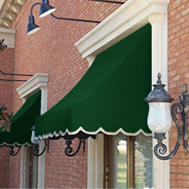 Awntech Window/Entry Awning 4' 4-1/2" W x 2'D x 2' 7"H Forest Green