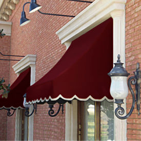 Awntech Window/Entry Awning 5' 4-1/2" W x 2'D x 2' 7"H Burgundy