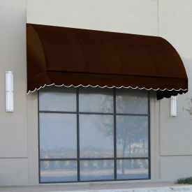 Awntech Window/Entry Awning 4' 4-1/2"W x 3'D x 3' 8"H Brown