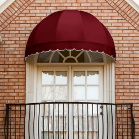 Awntech Window/Entry Awning 5' 4-1/2"W x 2' 8-1/4"D x 3' 3-1/4"H Burgundy