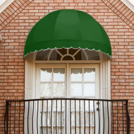 Awntech Window/Entry Awning 5' 4-1/2"W x 2' 8-1/4"D x 3' 3-1/4"H Forest Green