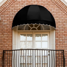 Awntech Window/Entry Awning 4' 4-1/2"W x 2' 2-1/4"D x 2' 9-1/4"H Black