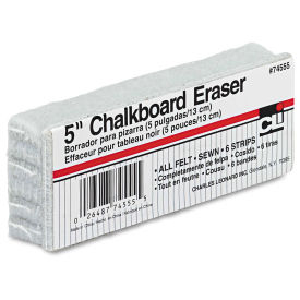 Charles Leonard® Wood Felt Chalkboard Eraser, 5"W x 2"D