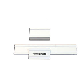MasterVision Magnetic Data Cards, White, 1"W x 2"H, 25/Pack