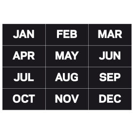 MasterVision Magnetic Months of the Year