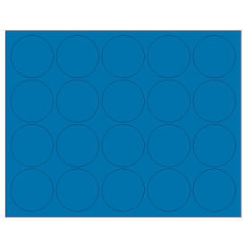 Whiteboard Magnets - 3/4" Circles - Blue - 20/Pack