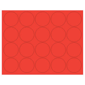 MasterVision FM1604 Whiteboard Magnets - 3/4" Circles - Red - 20/Pack