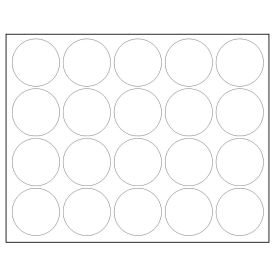 Whiteboard Magnets - 3/4" Circles - White - 20/Pack