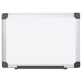 MasterVision Melamine Dry Erase White Board, White, 24 x 18