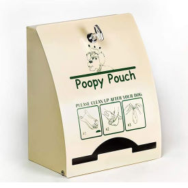 Poopy Pouch Express Indoor/Outdoor Mountable Dog Waste Bag Dispenser, Beige, PP-EXP-BEIGE