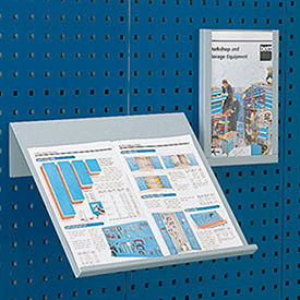 Toolboard Shelf For Perfo Panels, Vertical Document Holder, 9"Wx12"D (Letter Size)