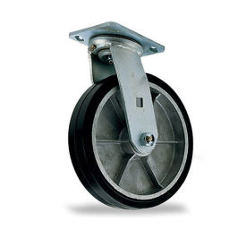 Circle Caster Engineering 14088070I Mold-On Casters, 8"Dia.X2"W Wheel, Rigid