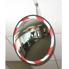 Convex Safety Mirror - High-Visibility Acrylic - 26" Dia. - Outdoor
