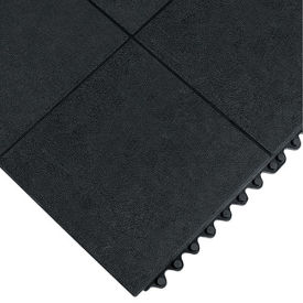 WEARWELL 24/Seven Anti-Fatigue Mat - All-Purpose Grease-Resistant Rubber - Solid Tile - 3x3'