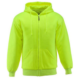 Insulated Quilted Sweatshirt, Lime, 15° Comfort Rating, Medium, 0488RHVLMED