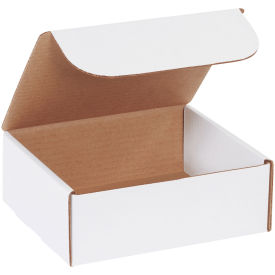 8"x7"x3" Corrugated Literature Mailer, White - Pkg Qty 50