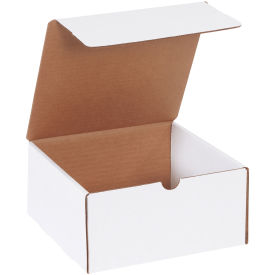 8"x8"x4" Corrugated Literature Mailer, White - Pkg Qty 50