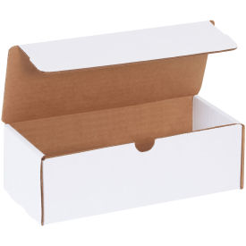 9"x4"x3" Corrugated Literature Mailer, White - Pkg Qty 50